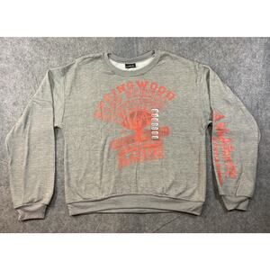 A Nightmare On Elm Street Sweatshirt Womens M Gray Oversize Springwood Horror